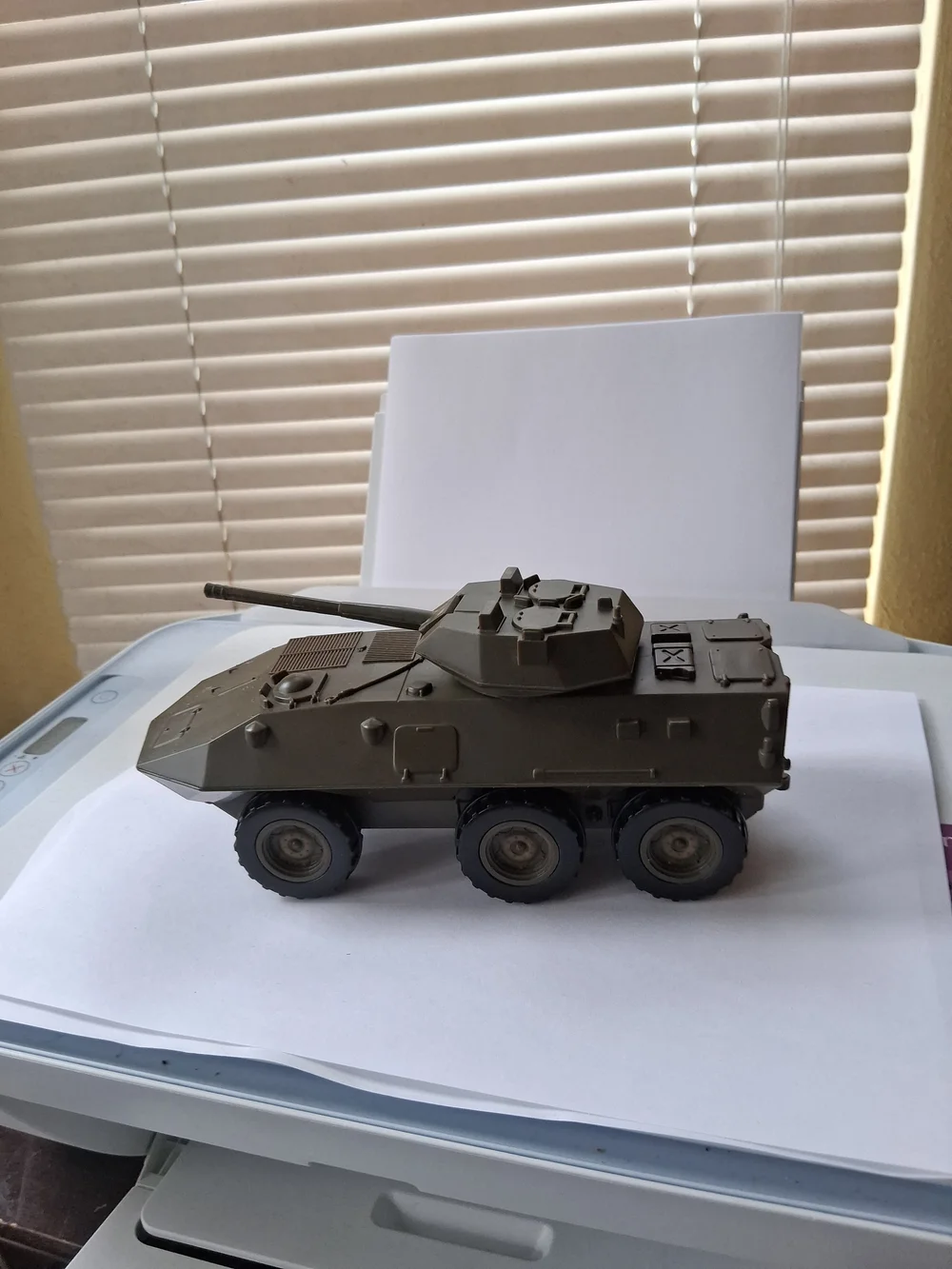 Russian Olive Green Military Toy Armored Vehicle for Kids 8 Long